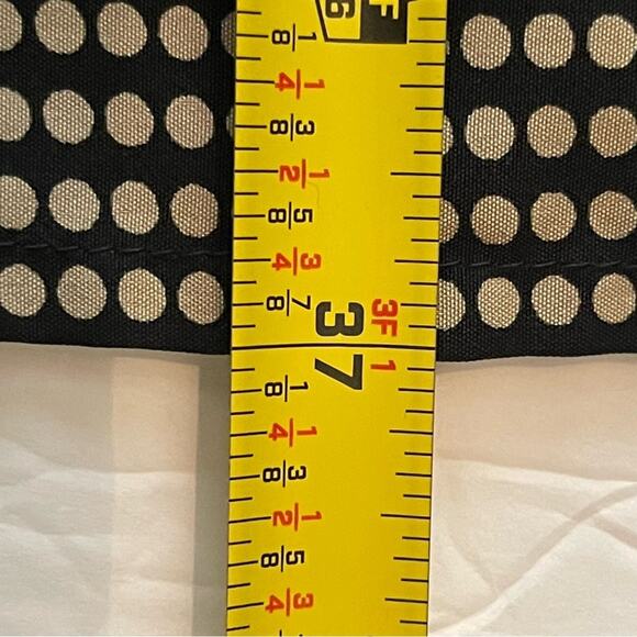 MNG Black W Tan Polka Dots Relaxed Fit Casual Dress NWOT Size 12 - Picture 11 of 11